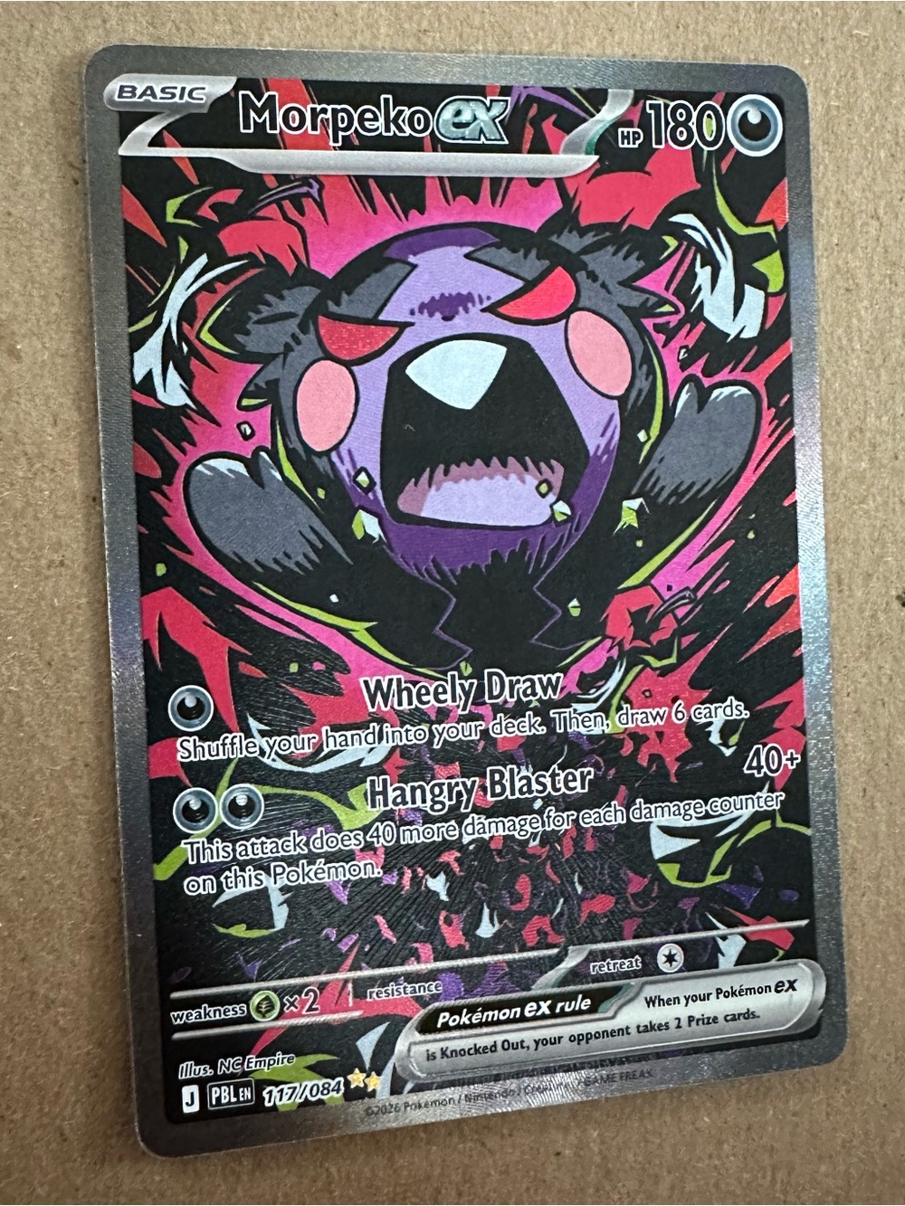 Morpeko ex 117/084 Special Illustration Rare (SIR) from Pokémon: Mega Evolution - Picture 3 of 7
